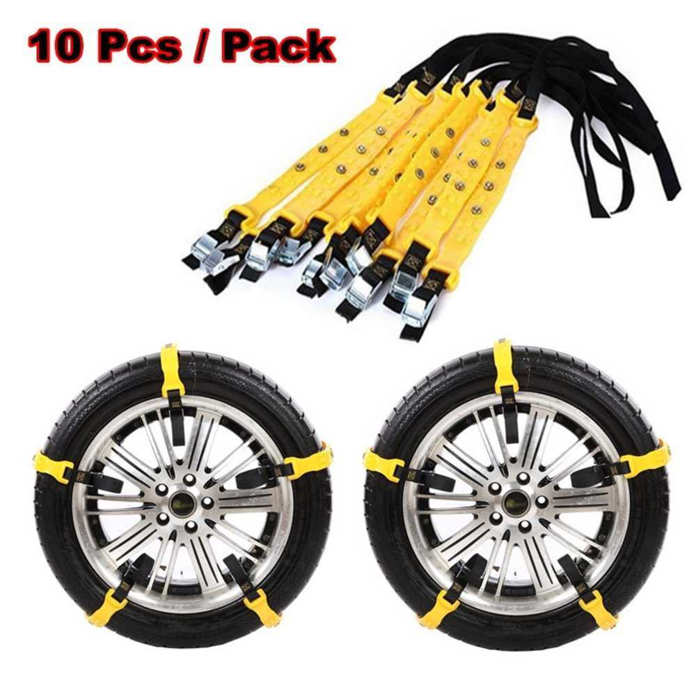 2018 TPU Auto Tire Snow Chains Anti-Skip Belt Safe Driving For Snow Ice Sand Muddy Offroad