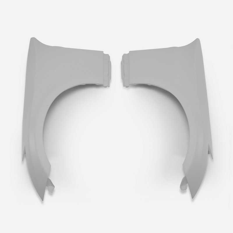 車 アクセ Nissan Z33 350z 01-07 FRP Glass DO Style 広広とした 上半身 Front Fender