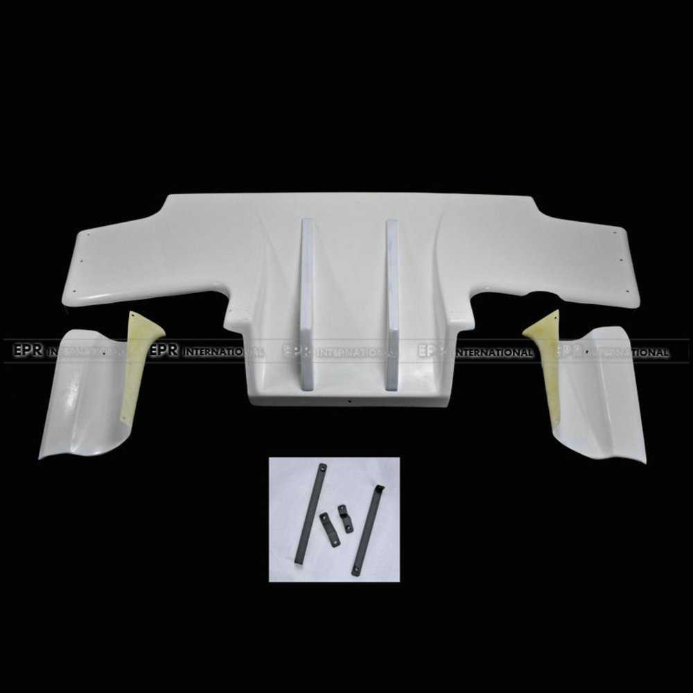 FRP Fiber Glass Top-Secrest TYPE 2 Rear Diffuser With Metal Fitting Accessories Fiberglass