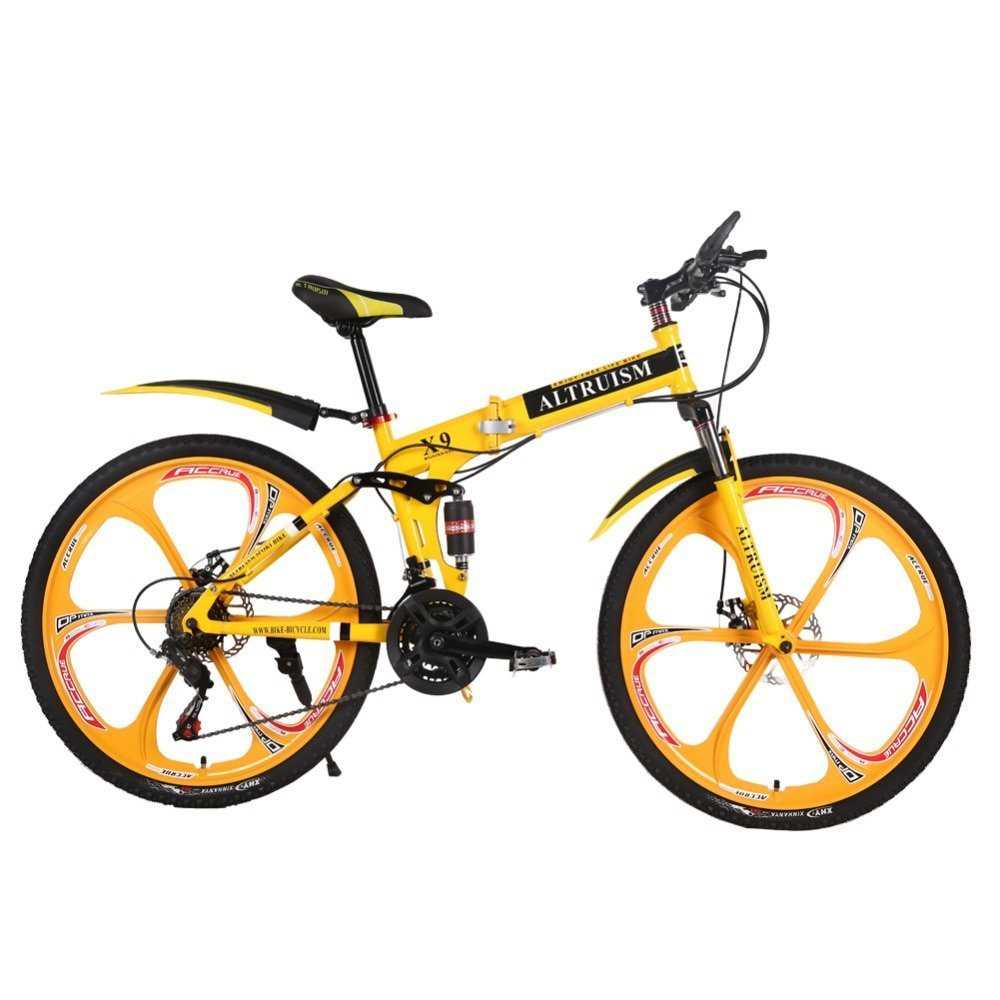 Altruism X9 Folding 銀輪 21 speed Steel 御山 自動二輪車 男女兼用 小わっぱ 26 in moun