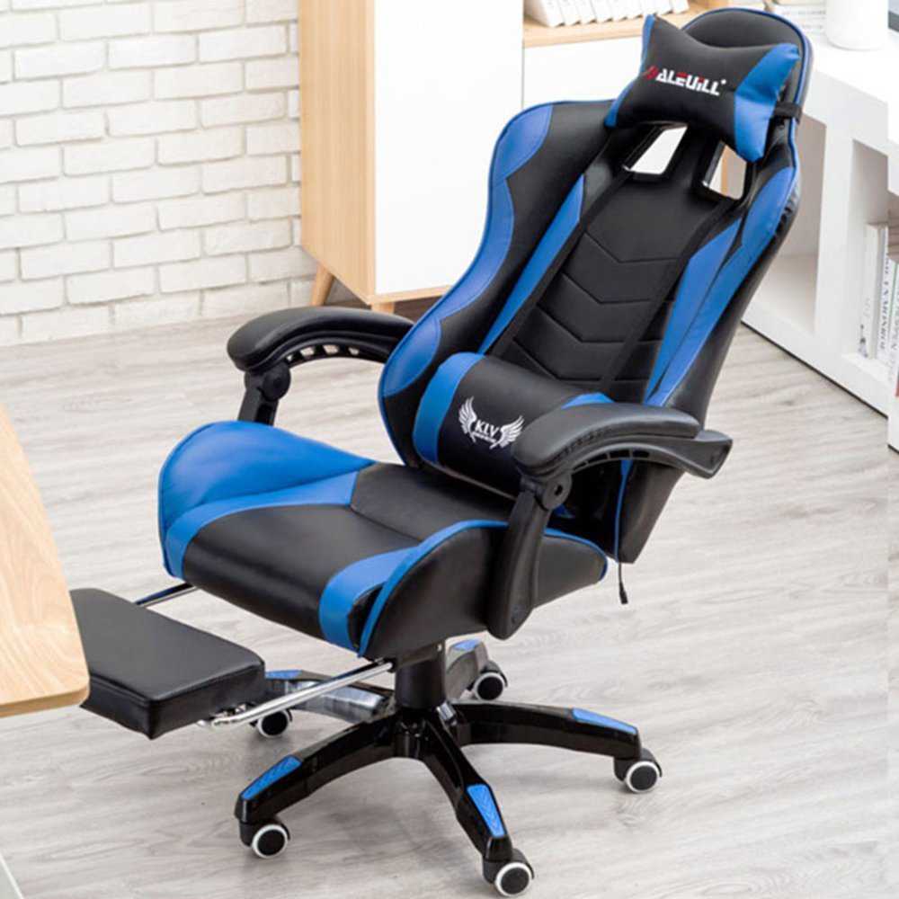 Internet Cafes パソコン C髪の毛 Lying Household Office C髪の毛 Footrest Seat Racing Synth オフィス家具-インテリア・寝具・収納-その他