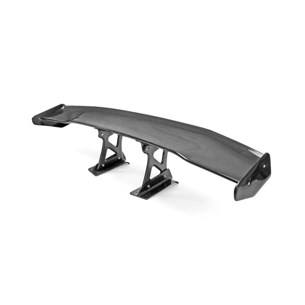 車 飾りつけ Carbon Fiber VS Style (For street) GT Spoiler Glossy Fibre Rear Boot Lid Wing Racing