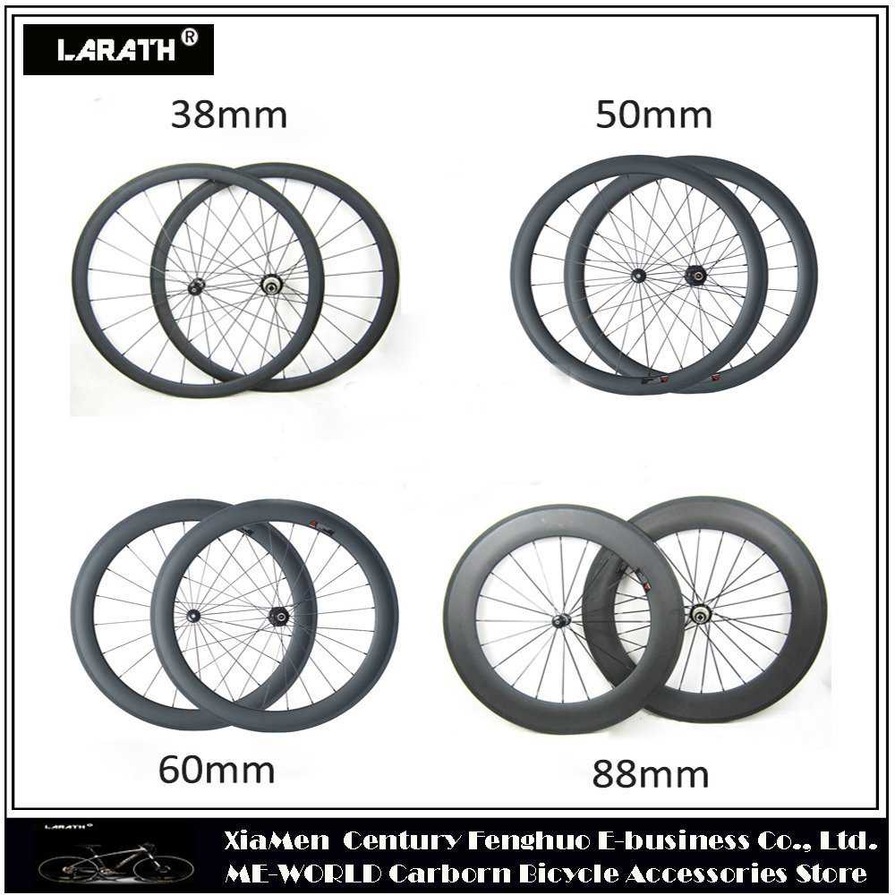 carbon wheels 38粍 50粍 60粍 88粍 cliner tubular wheelsets 23/25粍 width 700c carbon roa