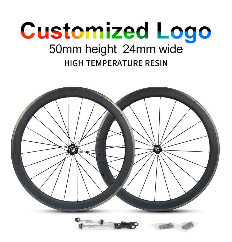 big sale 50粍 carbon road bike wheels 24粍 width 50粍 depth UD 塩素iner ud chinese carbo
