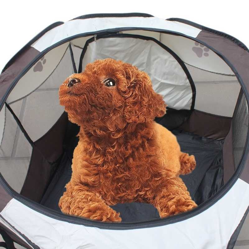 ポータブル Folding Pet Tent Playpen Dog Fence Puppy Kennel Easy Operation Folding Exercise P|四つ葉ショップ