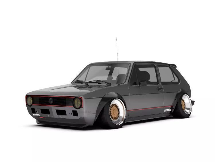 楽天市場】VW ゴルフ ゴルフ2 ワイドボディキット オーバー