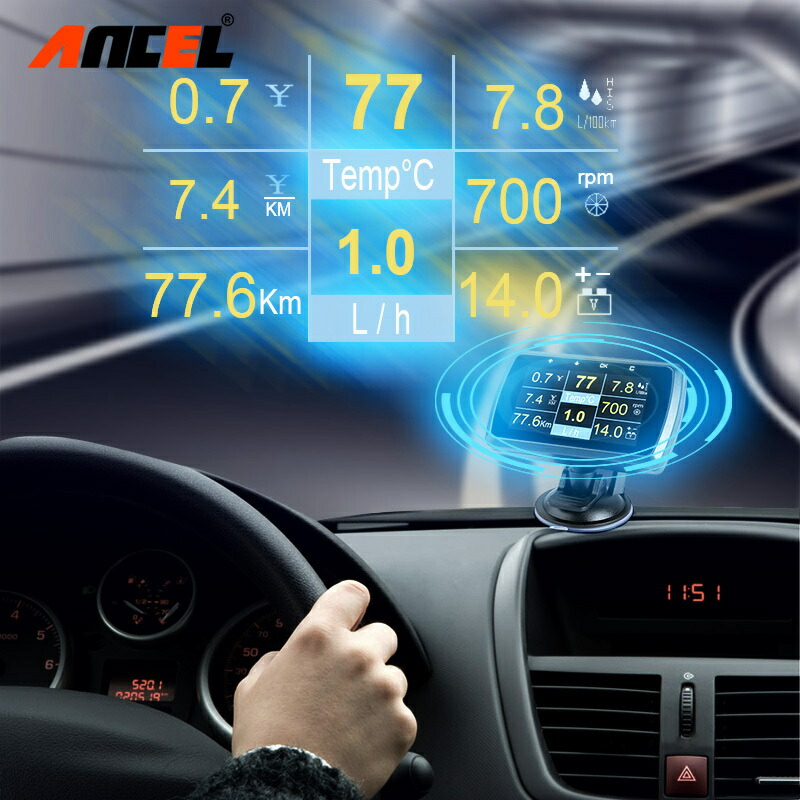 0円 正規 Ancel A501 Obd2デジタル車用hud内蔵温度計の水の消費量水温警報obd2メーター 0円 正規 Ancel A501 Obd2デジタル車用hud内蔵温度計の水の消費量水温警報obd2メーター