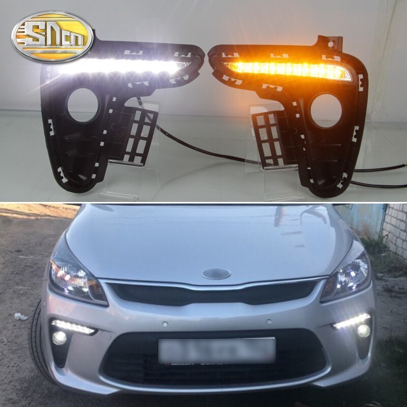 起亜リオK2 2017 2018黄変交通信号表現スタイル中継ぎ雨合羽ABS車DRL 12V LED昼日なかはともし火夏時間SNCN その他-自転車・サイクリング
