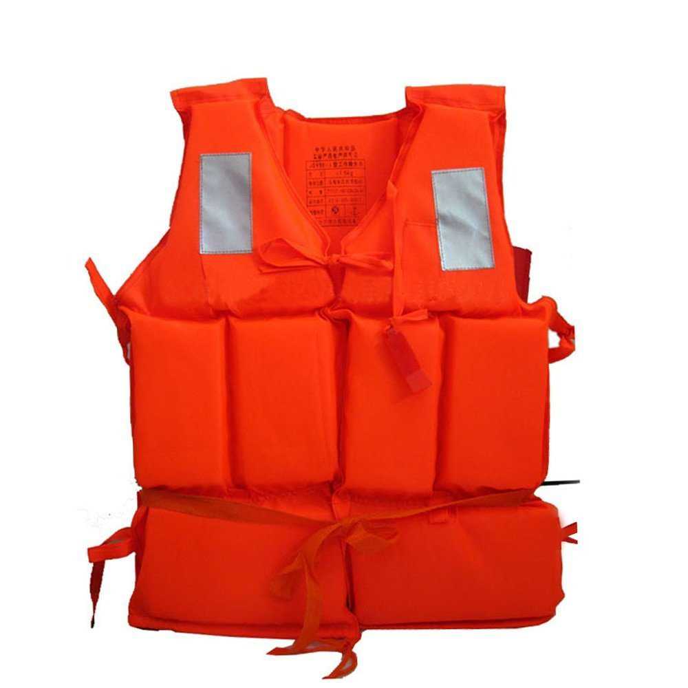 Professional Adult Working Life Jacket Orange Foam Vest Survival Suit with Whistle Outdoor画像