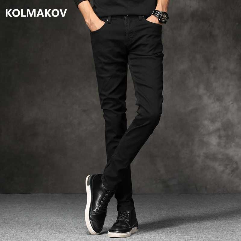 春 デニム 黒 Classic 流行り物 建築家 Denim スキニー デニム メンズ casual