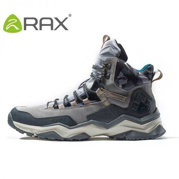 ハイキングシューズ防水革トレイルクライミング男性女性靴_light grey men_8.5_25.5cm|四つ葉ショップ
