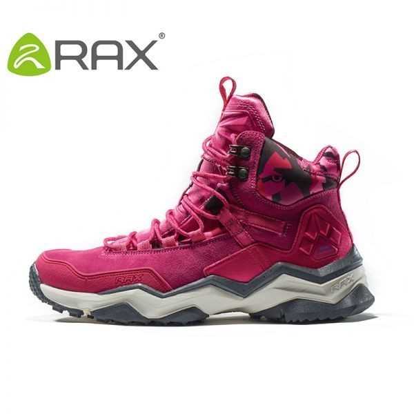 ハイキングシューズ防水革トレイルクライミング男性女性靴_rose red women_7.0_24.0cm｜四つ葉ショップ