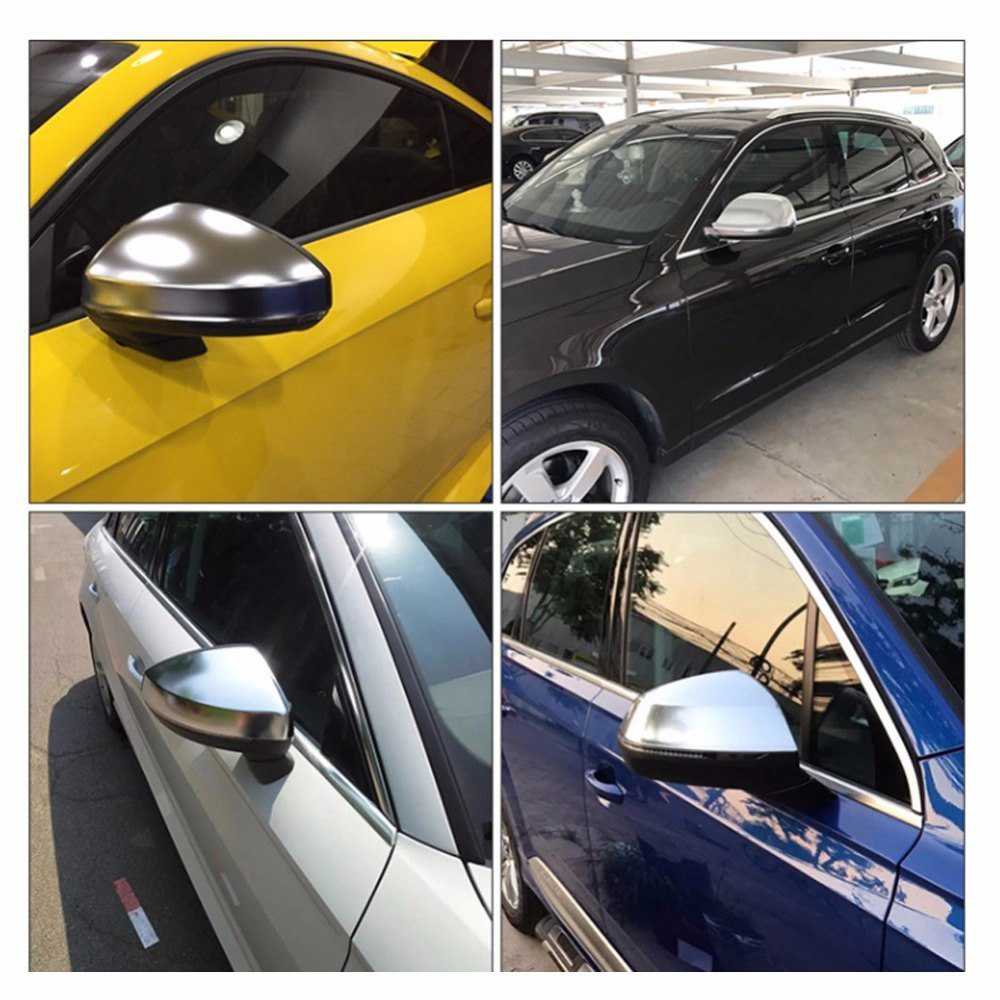 Audi シルバーマットクロームバックミラーカバー Audi B8 A3 S3 RS3 A4 A5 A6 S4 RS4 S6 RS6 Q3 甲殻保護すること鳥打ち帽 その他-自転車・サイクリング-スポーツ・アウトドア