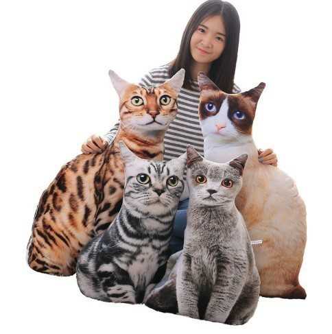 4匹仕かける実際的な猫の座蒲団 愛くるしい ねこ型座蒲団 抱き枕 ぬいぐるみ 猫 猫 室内装飾雑貨 惜しみ無い 差し上げ物 ぬいぐるみ・人形-ぬいぐるみ
