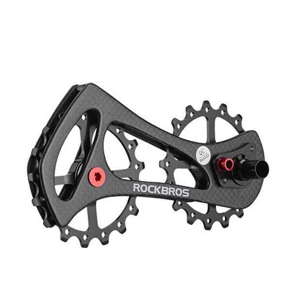 Rockbros自転車リアディレイラープーリーホイール17tバイクジョッキーホイール用_黒｜四つ葉ショップ