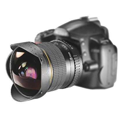 高性能 ニコン用 魚眼レンズ 広角レンズ 超広角 8ミリメートルf/3.5 一眼レフ デジタル d3100 d3200 d5200 d5500 等｜四つ葉ショップ