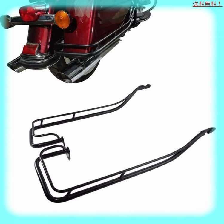 楽天市場】ハーレー ツーリング ツインレール ブラック サドルバッグ