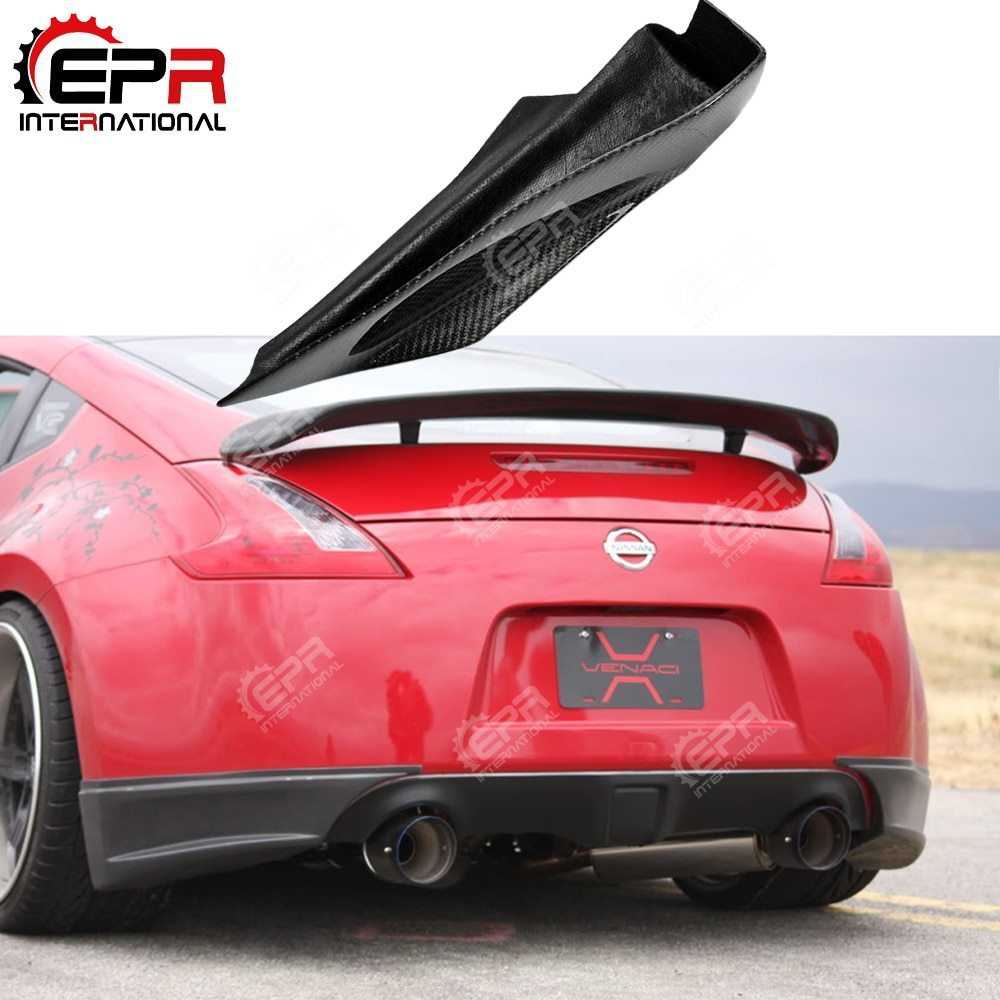 日産フェアレディZ Z34 370Z カーボンファイバー リアバンパーハーフスポイラー｜四つ葉ショップ