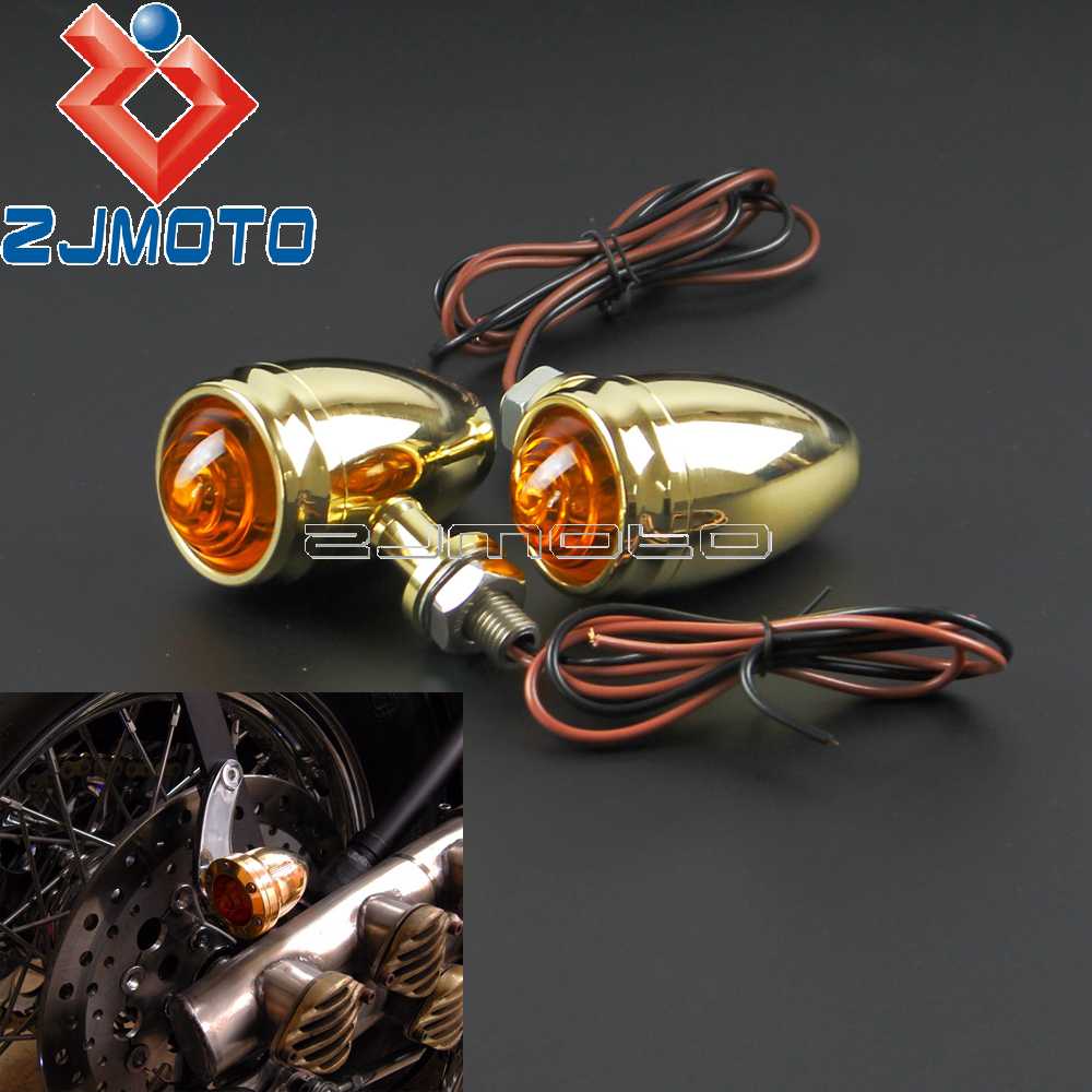 楽天市場】真鍮 LED ウィンカー 4個 ブラス ビンテージ BRASS