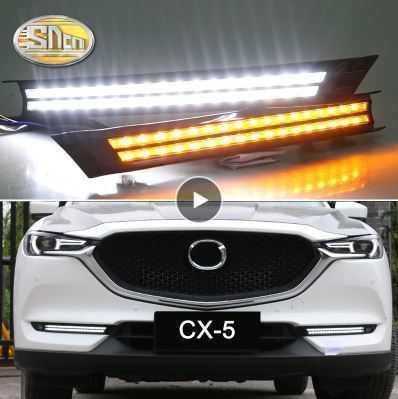 マツダー Mazda CX-5 CX5 2017 2018 ダイナミックターン交通信号中継ぎ雨合羽車 DRL 12 12V デイタイムランニングLED照明ランプ その他-自転車・サイクリング