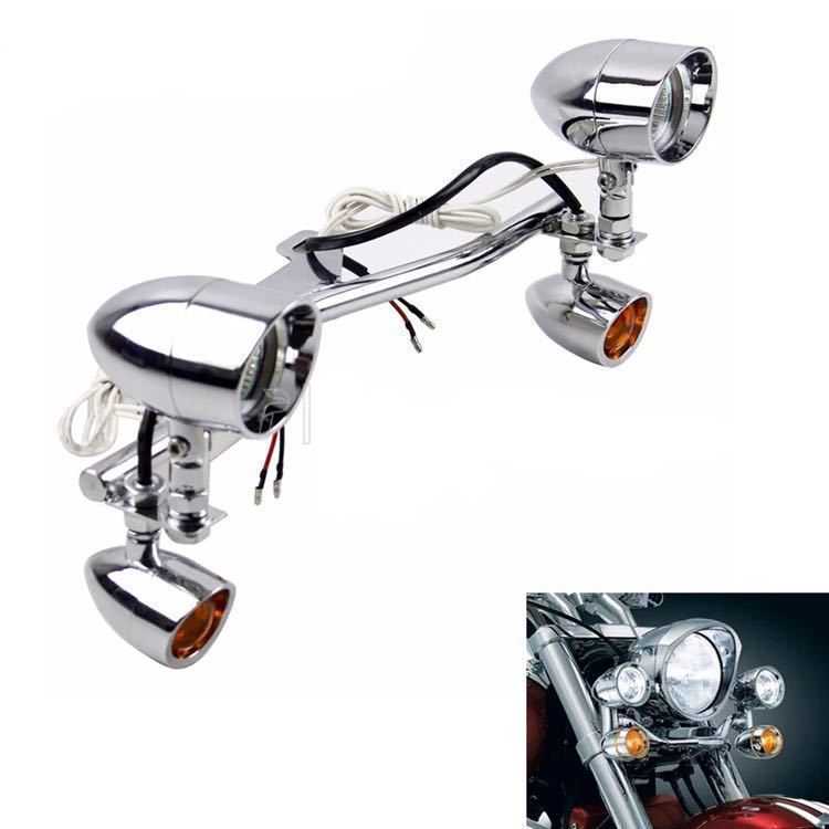 ホンダ 影ぼうし LED １番ウッド点火装置 フォグランプ 注目の的Honda Shadow VT 750 1100 VTX 1300 1800