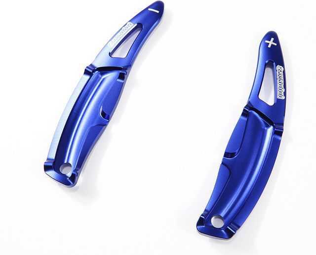 ステアリング ホイール シフトパドル エクステンション アルミ ポルシェ パナメーラ マカン カイエン718 911 ボクスター Blue short｜四つ葉ショップ