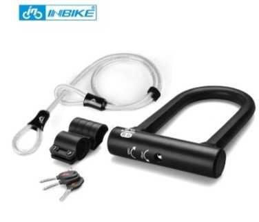 INBIKE バイク U ロック鋼 MTB ロードバイク自転車ロック盗難防止ヘビーデューティ自転車 U-ロック UL319A｜四つ葉ショップ 7,653円