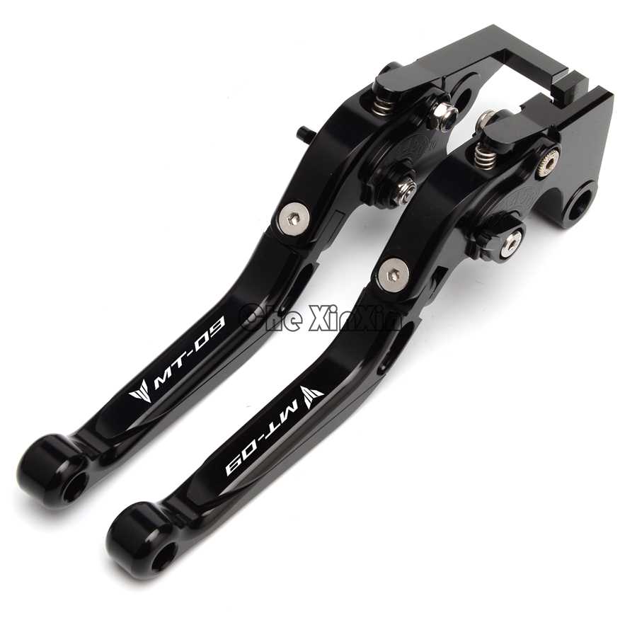 ブレーキクラッチレバー 黒いこと ヤマハ カスタム 折りたたみ mt09 mt-mt 09トレーサーsr 2014-2018 2015 2016 Q055