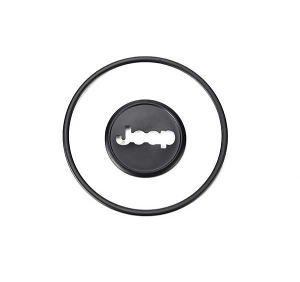 ジープ 羅針盤 ステアリング 押しかぶせる black クローム