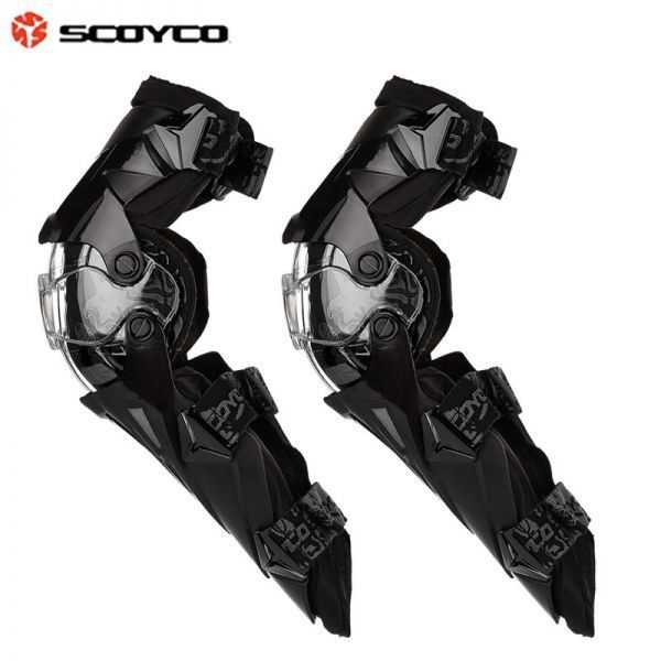 モトクロス膝プロテクターモータースポーツニーパッド膝パッド2枚組SET_Black｜四つ葉ショップ
