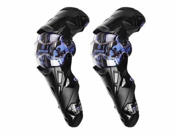 モトクロス膝プロテクターモータースポーツニーパッド膝パッド2枚組SET_Blue その他-自転車・サイクリング