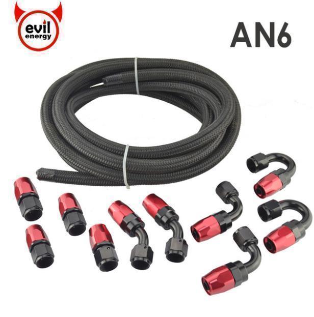 楽天市場】【送料無料】 AN6 オイルクーラー メッシュ ホース セット