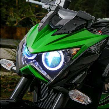 オートバイ ヘッドライト グリーン 緑色 KT LED カワサキ Z800用 2013-2016 バイク｜四つ葉ショップ