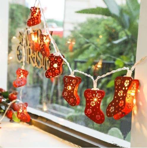 文字列ともし火 20LED 3m 荷縄 クリスマス 新年 かざり付ける 飾りつけ 照明 新品