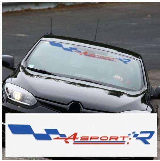 ルノー　クリオ　ステッカー　Clio R.S Twingo Megane　スポーツ　フロントガラス　窓　デカール　h00182