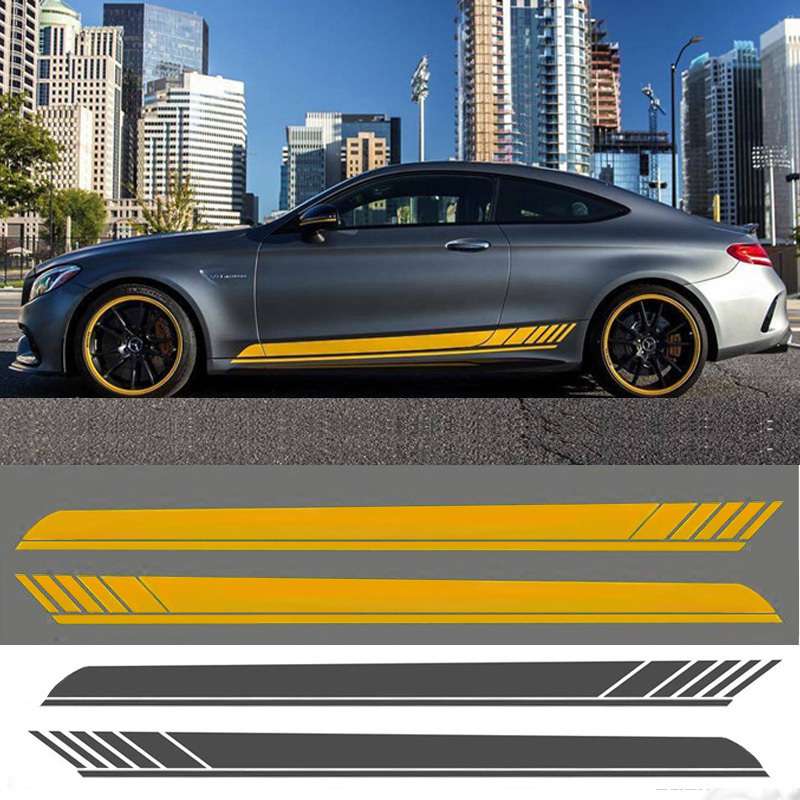 ベンツ　ステッカー　ボディ　サイド　2点セット　Mercedes benz　h00525