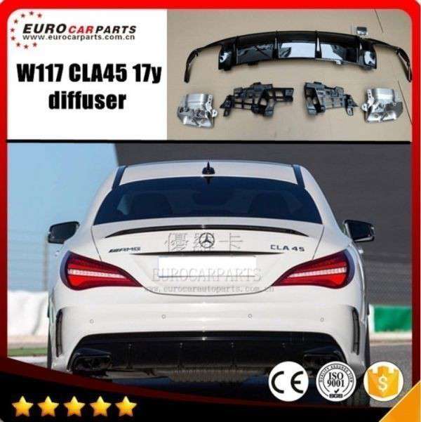 W117 C117 X117 デュフューザーキット AMGルック CLA45 CLA180 CLA250 CLA ディフューザー エアロ リアバンパー
