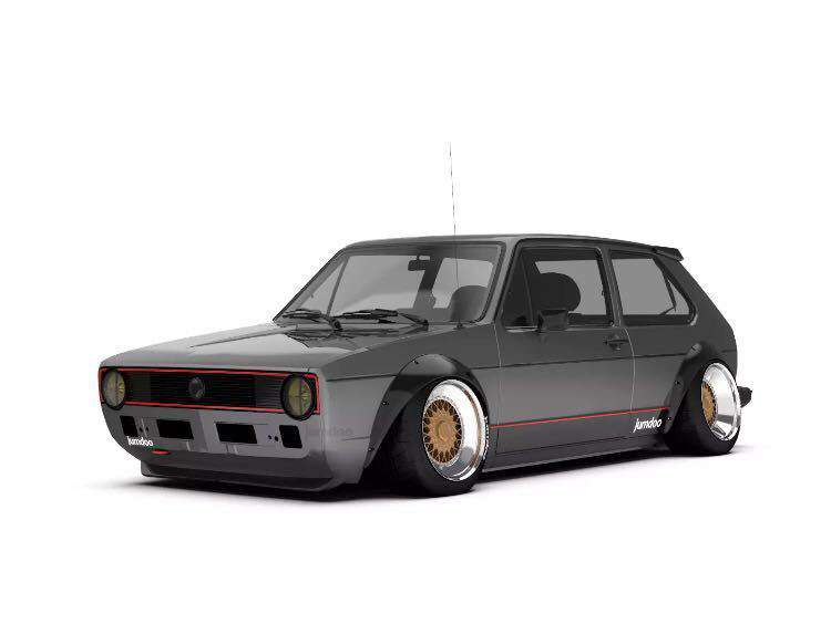 Liberty 1/64 ワイドボディ仕様 VW ゴルフ MK2 ピンク 3台 6_000000000191.jpg?1705307085