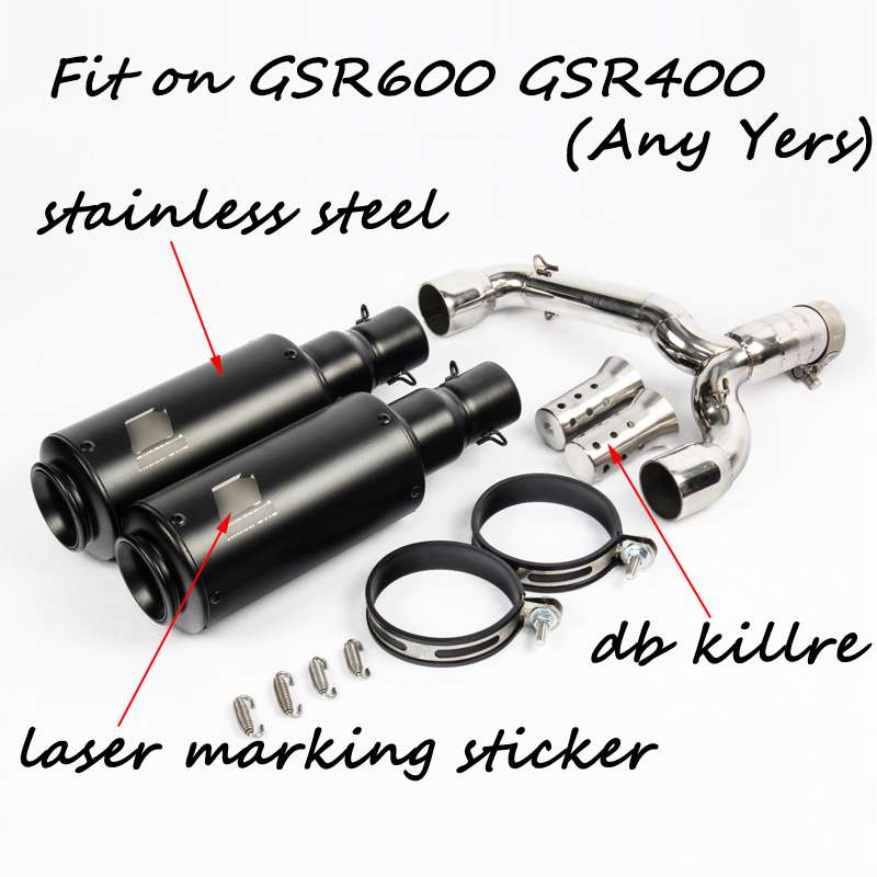 スズキ gsr600 gsr400 BK600 bk400 オートバイステンレス マフラーパイプ 2バリエーション|四つ葉ショップ