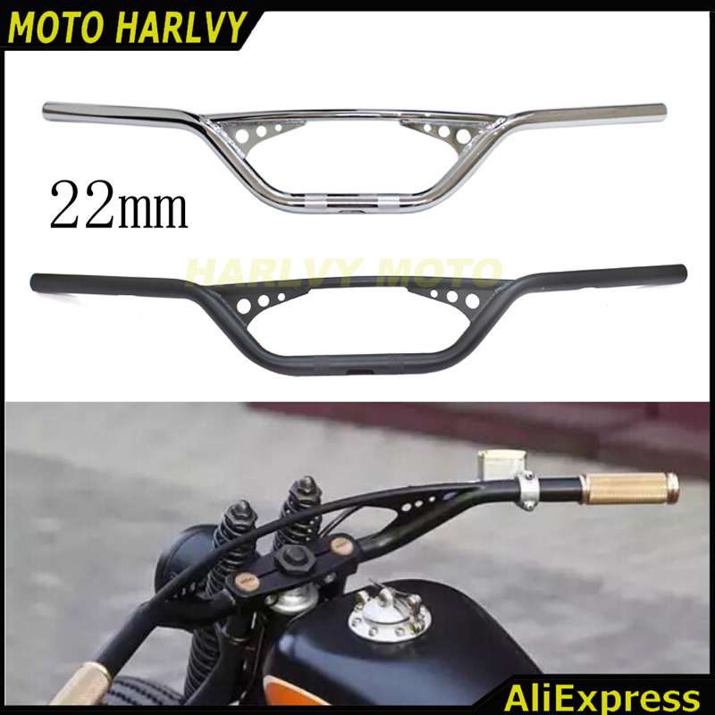 22ミリメートル ユニバーサル バイク曲げドラッグハンドルバー カフェレーサーフィットホンダヤマハハーレースズキトライ｜四つ葉ショップ