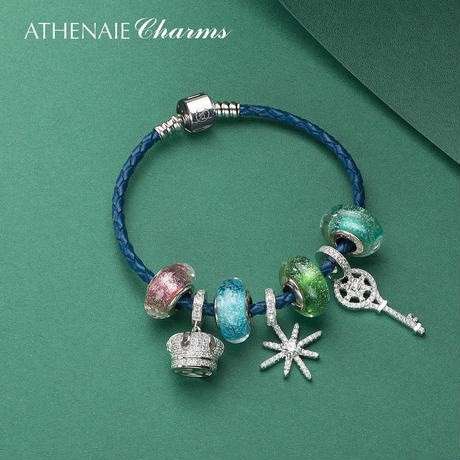 楽天市場】ヨーロピアンビーズ ブレスレット+チャーム7個セット