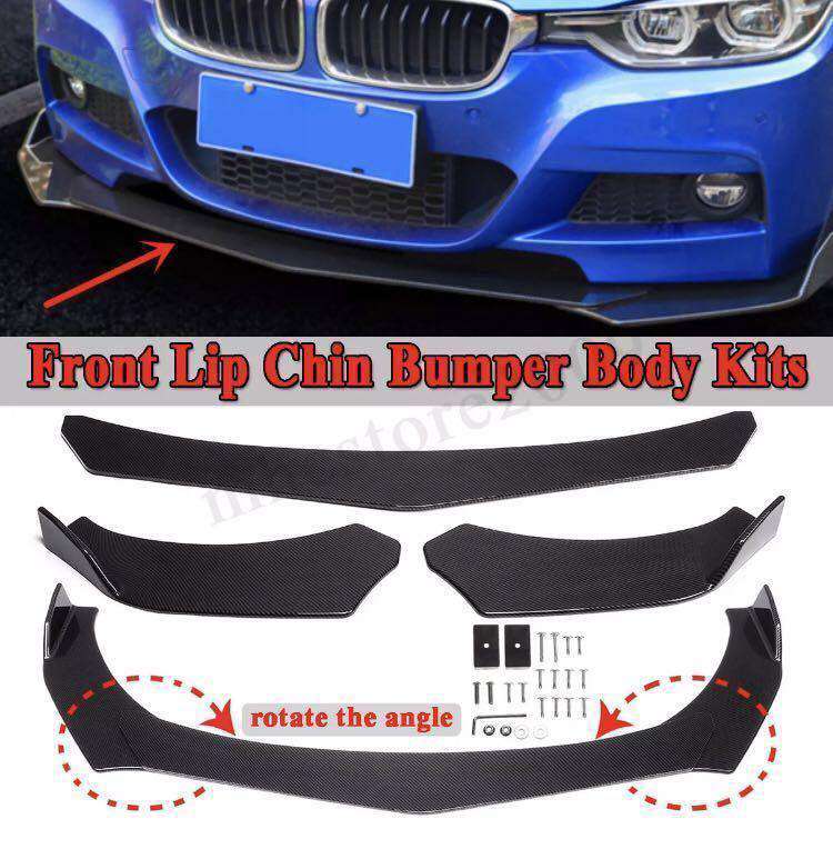 6-395ー BMW E36 E46 E60 E63 E64 E90 E92 フロントリップ エアロ スプリッター ボディキット スポイラー カーボン仕様｜四つ葉ショップ