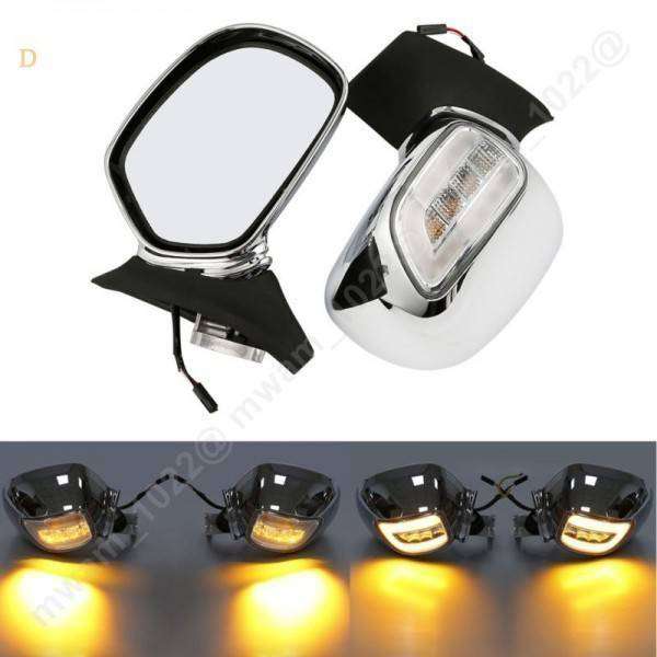 ホンダー ゴールドウィング用ミラー＆LEDウインカー デイライト Honda Goldwing GL1800 2001-2012 02 03 04 05 06 07 08 09 10 11