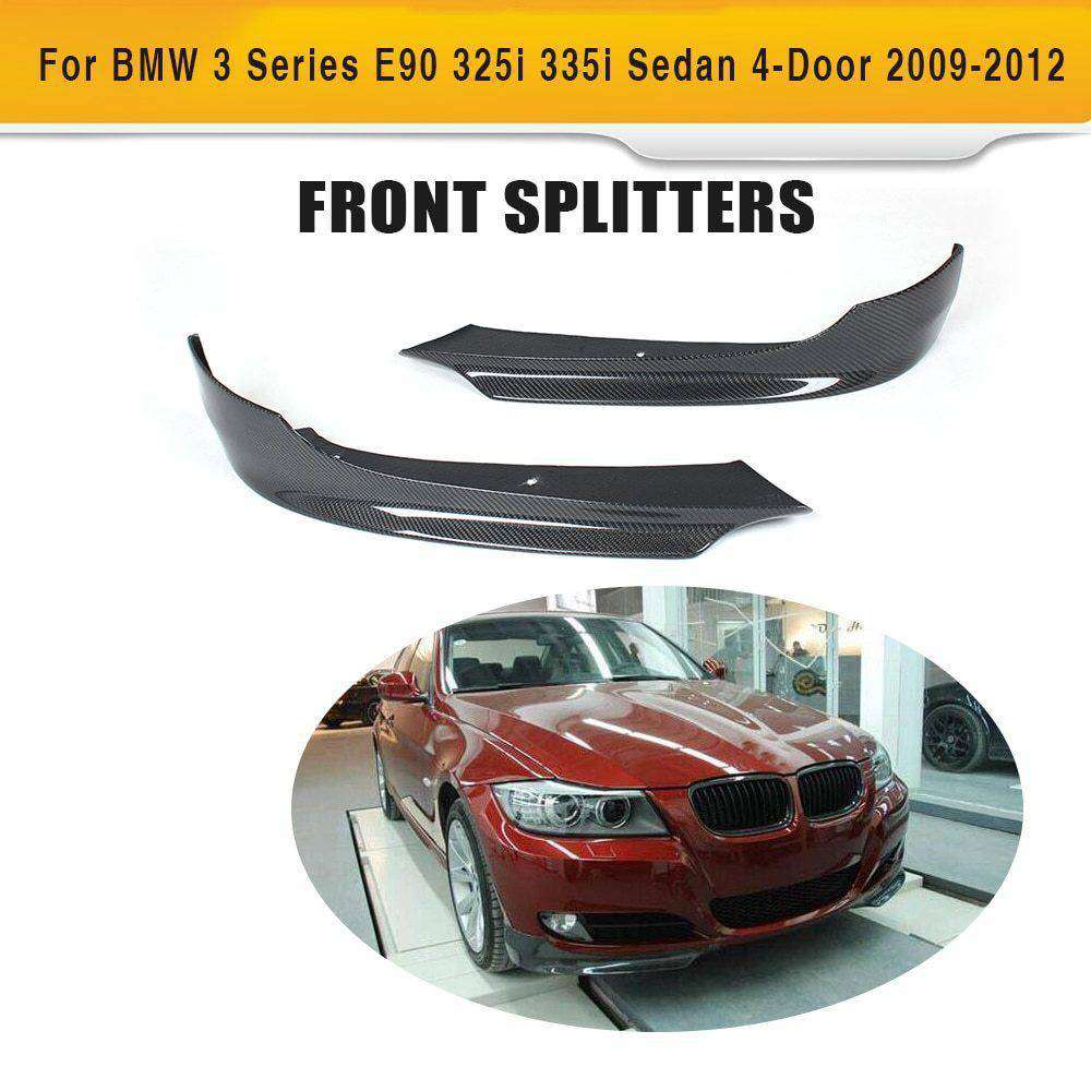 BMWー 3シリーズ E90 LCI 標準バンパー用 カーボンファイバー製 フロントスプリッタ 左右セット リップスポイラー 13,287円