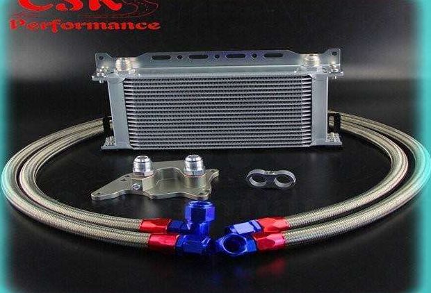 BMWーミニクーパーS R56フィルターアダプター用+ 19列オイルクーラーW /ブラケットホースキット付き