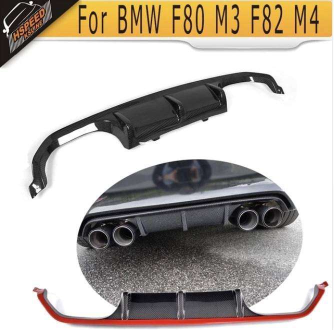BMWー カーボンファイバー リアバンパー リップスポイラー BMW F80 M3 F82 F83 M4｜四つ葉ショップ