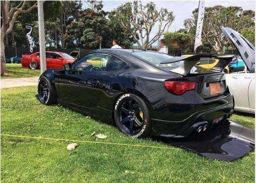 86ー BRZ リアスポイラー 165cm GTウイング カーボンファイバー アジャスタブル