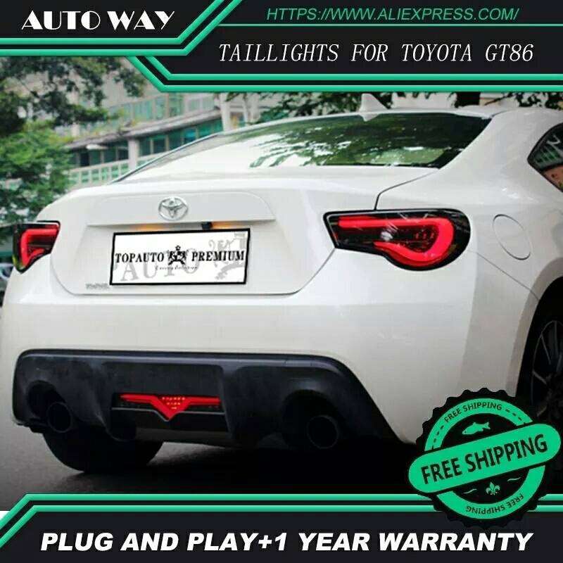 カースタイリングー トヨタGT86 テールライト、LEDテールランプ、リアトランクランプカバーのためのケースを点灯します|四つ葉ショップ