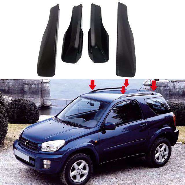 屋根ラックカバーバーレール端交換シェルアクセサリー 4 ピーストヨタ RAV4 XA20 2001 2002 2003 2004 2005 7,497円