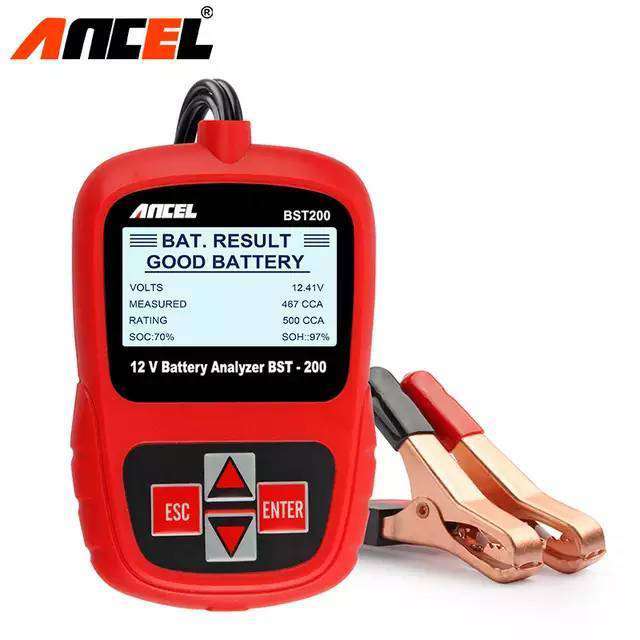 ANCEL、BST200多言語カーバッテリー12V 1100CCAバッテリーシステム検出自動車の不良バッテリー診断ツール